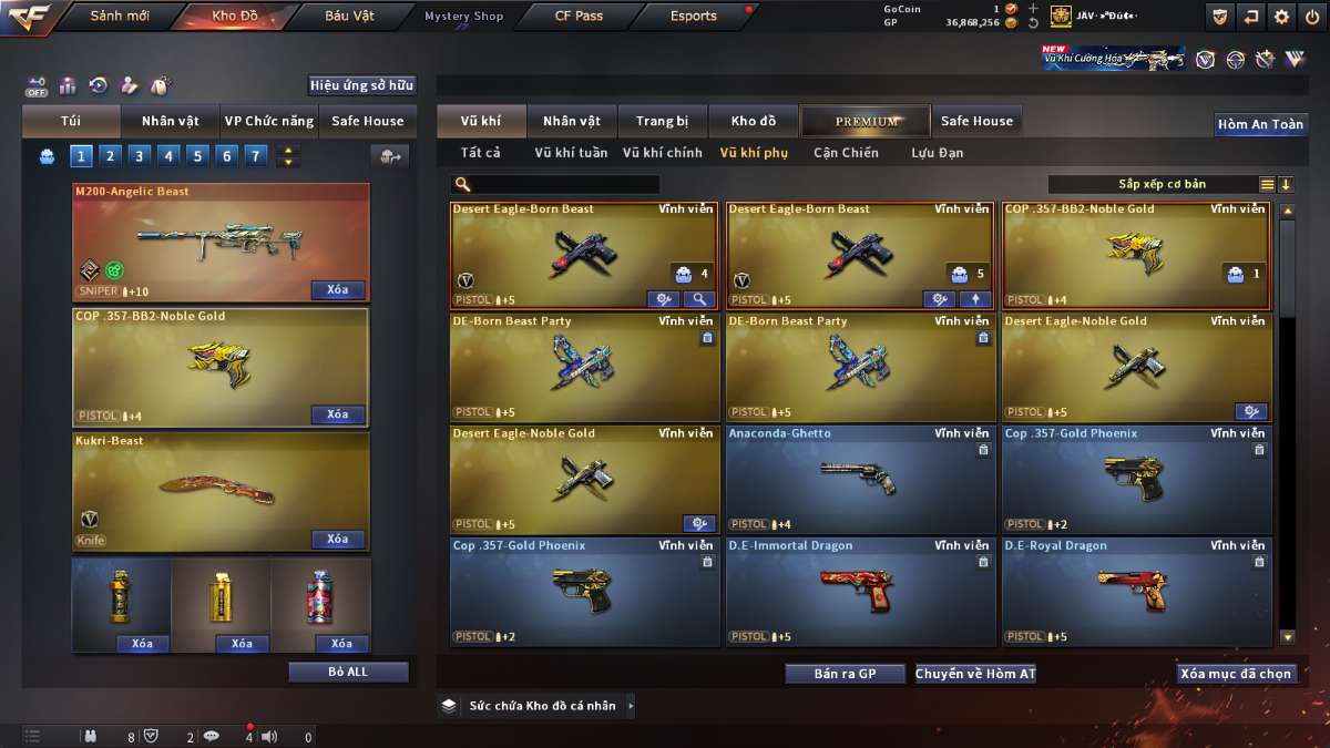shop acc cf uy tin gia re